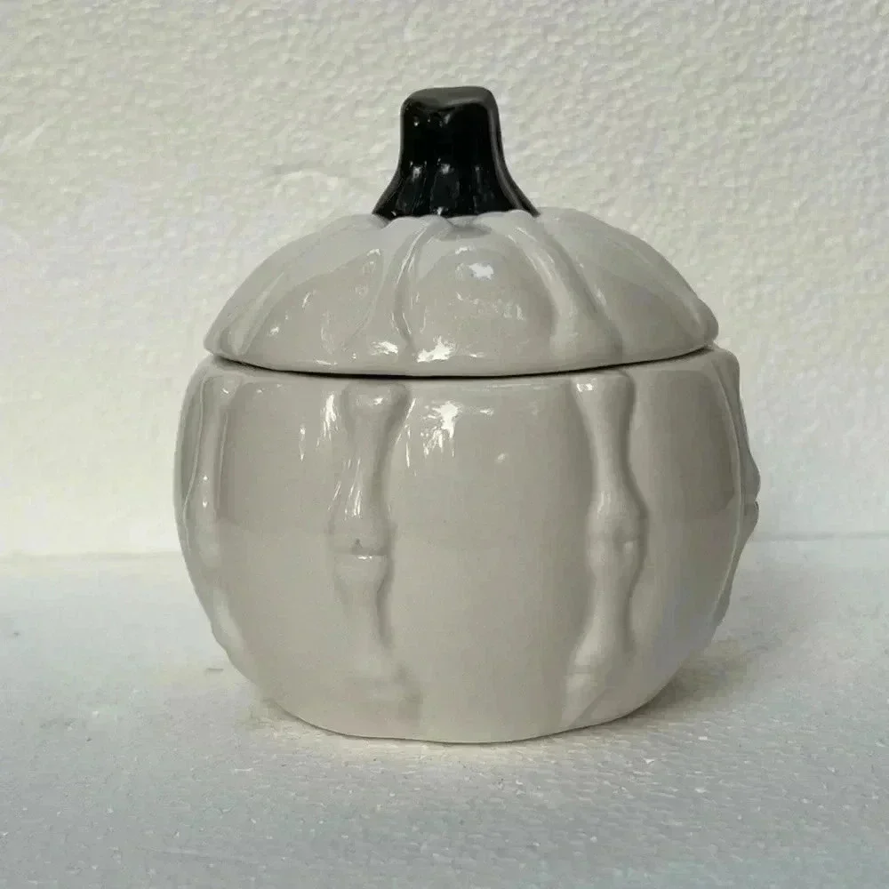 Pumpkin Bones Halloween Milk Cream & Sugar Set